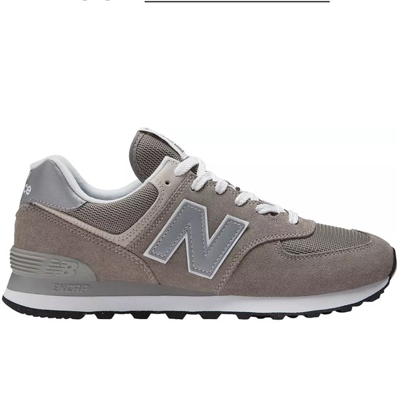 New Balance men’s 574 Core Light Gray Athletic Shoes size 8 - Picture 1 of 8